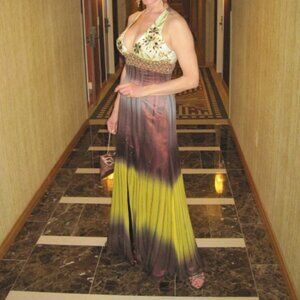 Jovani Gown size 8 multi color with embellishment